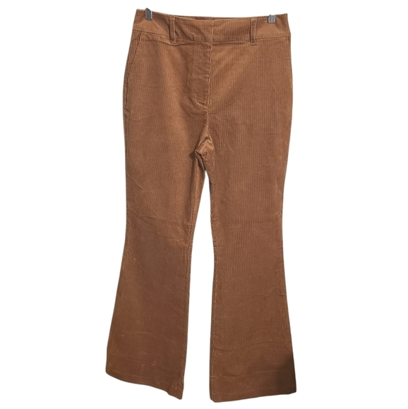 Boden | Women's Spiced Latte Brown High Rise Flared Corduroy Pants (US Size 8L) - Picture 2 of 13